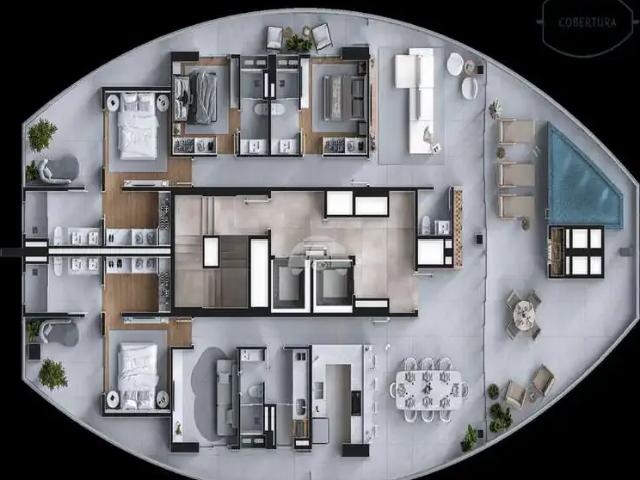 Apartamento para Venda em Barra Velha/SC Tabuleiro 3 Quartos