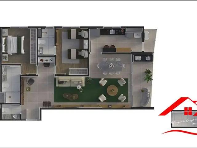 Apartamento para Venda em Barueri/SP Alphaville Centro Industrial e Empresarial/Alphaville. 2 Quartos