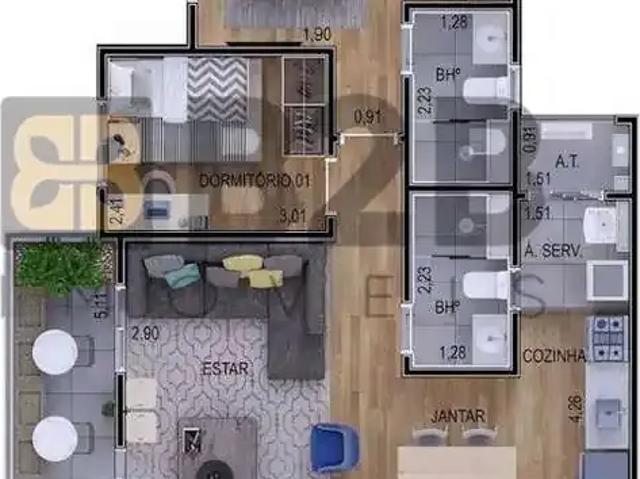 Apartamento para Venda em Bauru/SP Jardim Infante Dom Henrique 2 Quartos
