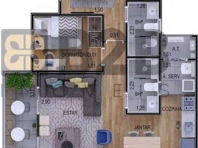 Apartamento para Venda em Bauru/SP Jardim Infante Dom Henrique 2 Quartos