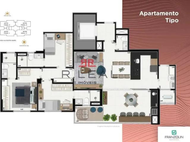 Apartamento para Venda em Bauru/SP Vila Aviação 3 Quartos
