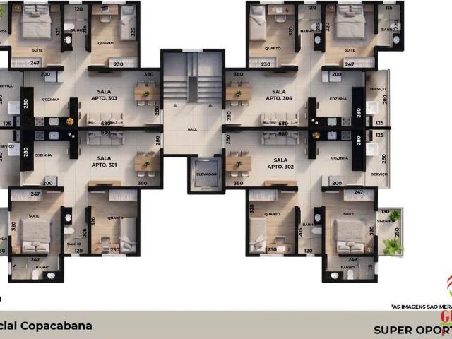 Apartamento para Venda em Belo Horizonte/MG Copacabana 2 Quartos