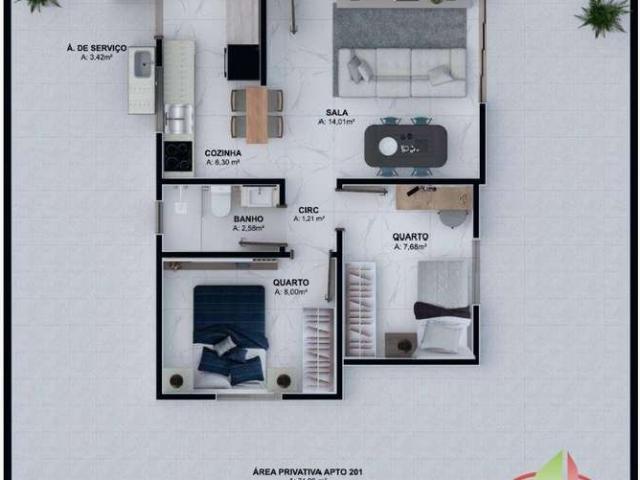 Apartamento para Venda em Belo Horizonte/MG Candelária 2 Quartos