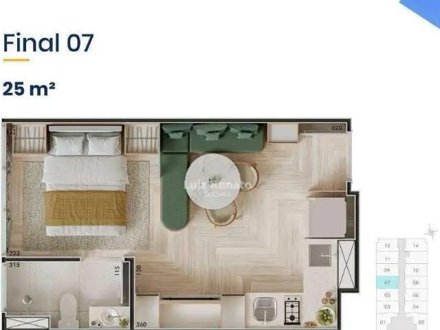 Apartamento para Venda em Belo Horizonte/MG Centro 1 Quartos