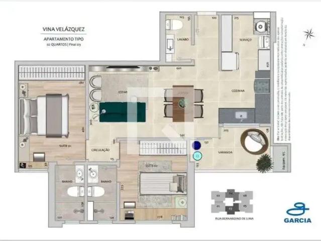 Apartamento para Venda em Belo Horizonte/MG Gutierrez 2 Quartos