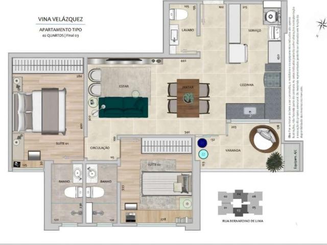 Apartamento para Venda em Belo Horizonte/MG Gutierrez 2 Quartos