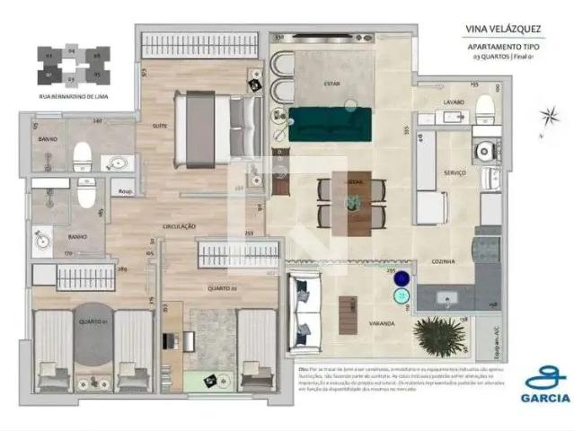 Apartamento para Venda em Belo Horizonte/MG Gutierrez 3 Quartos