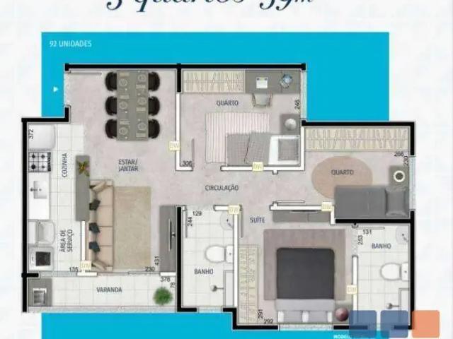 Apartamento para Venda em Belo Horizonte/MG Estoril 3 Quartos