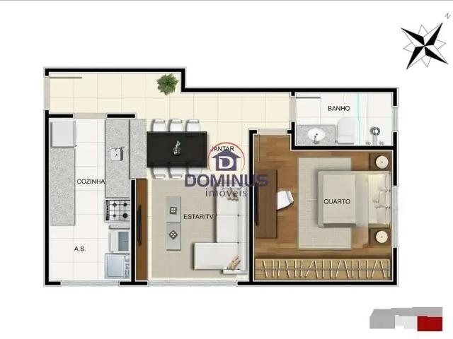 Apartamento para Venda em Belo Horizonte/MG Funcionários 2 Quartos