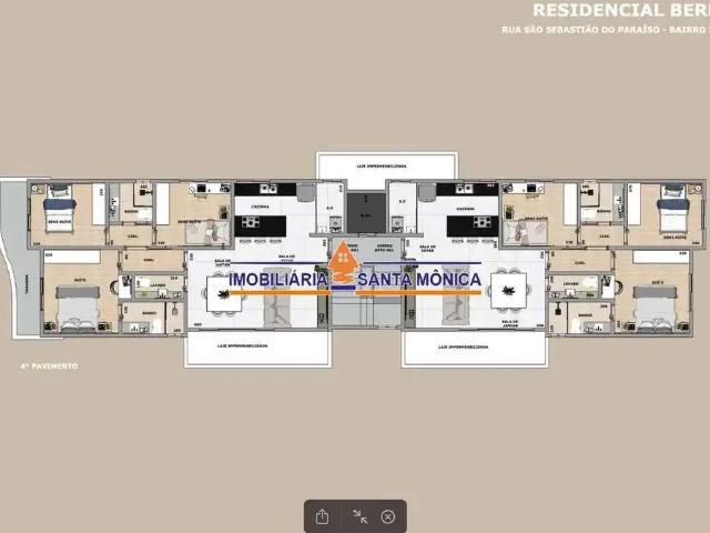 Apartamento para Venda em Belo Horizonte/MG Itapoã 3 Quartos