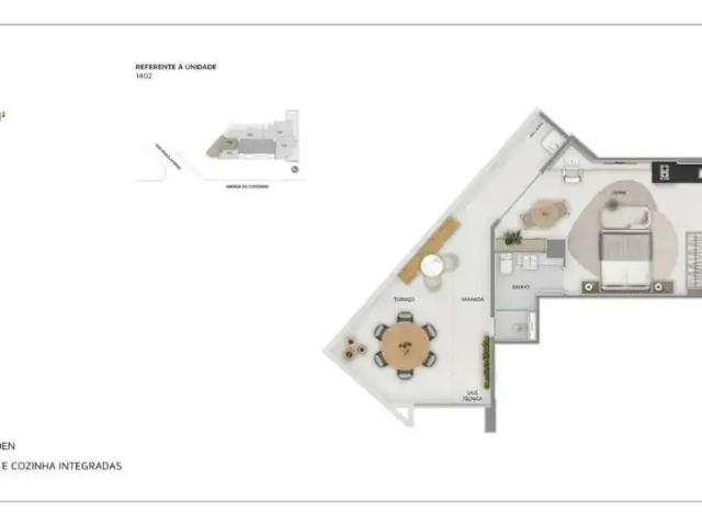 Apartamento para Venda em Belo Horizonte/MG Santo Antônio 1 Quartos