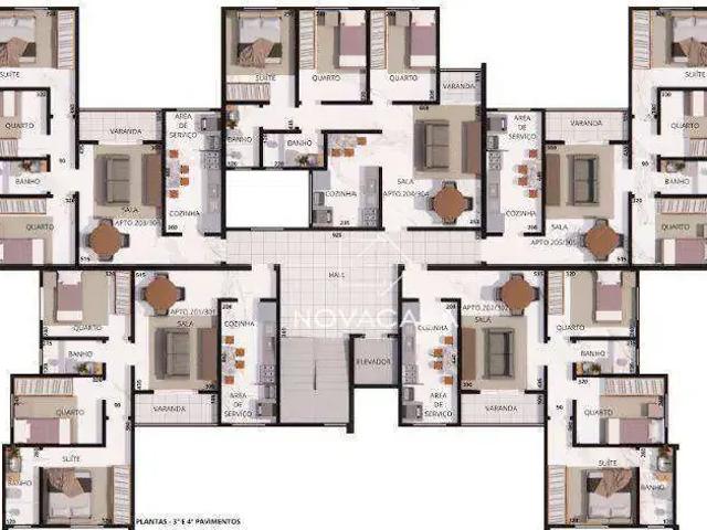 Apartamento para Venda em Belo Horizonte/MG Santa Branca 3 Quartos