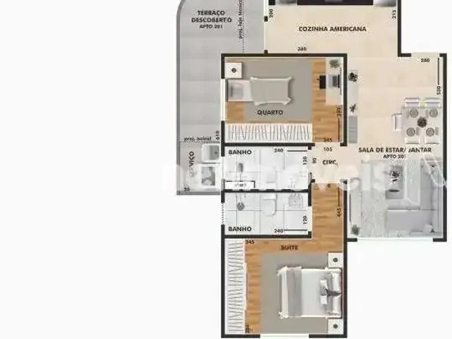 Apartamento para Venda em Belo Horizonte/MG Santa Terezinha 2 Quartos
