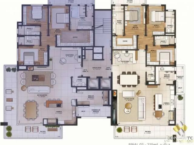 Apartamento para Venda em Bento Gonçalves/RS São Bento 3 Quartos
