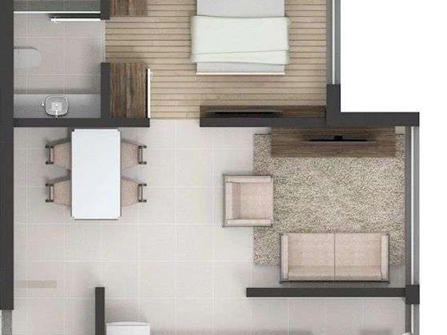 Apartamento para Venda em Bento Gonçalves/RS São Francisco 1 Quartos