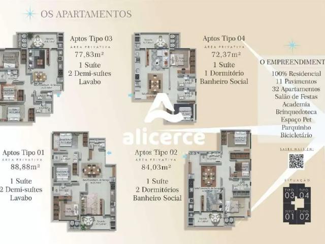 Apartamento para Venda em Biguaçu/SC Centro 3 Quartos