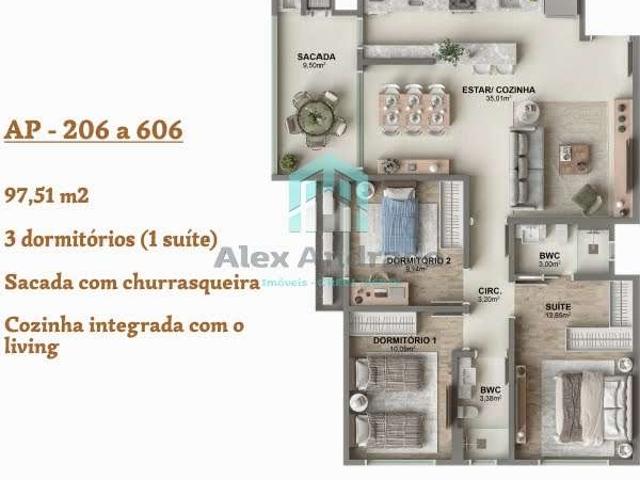 Apartamento para Venda em Biguaçu/SC Centro 2 Quartos