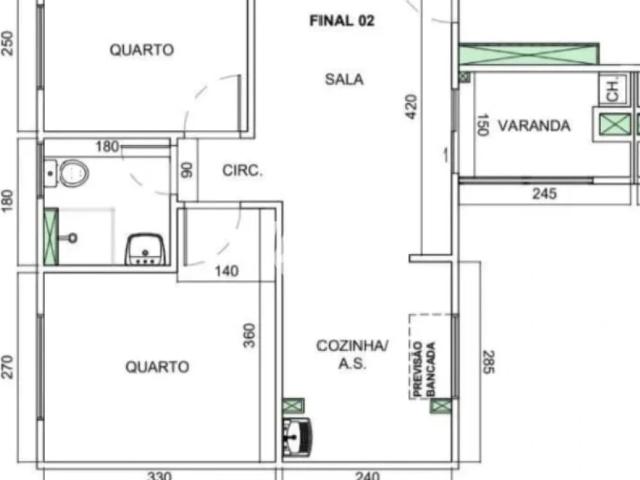 Apartamento para Venda em Biguaçu/SC Jardim Janaina 2 Quartos