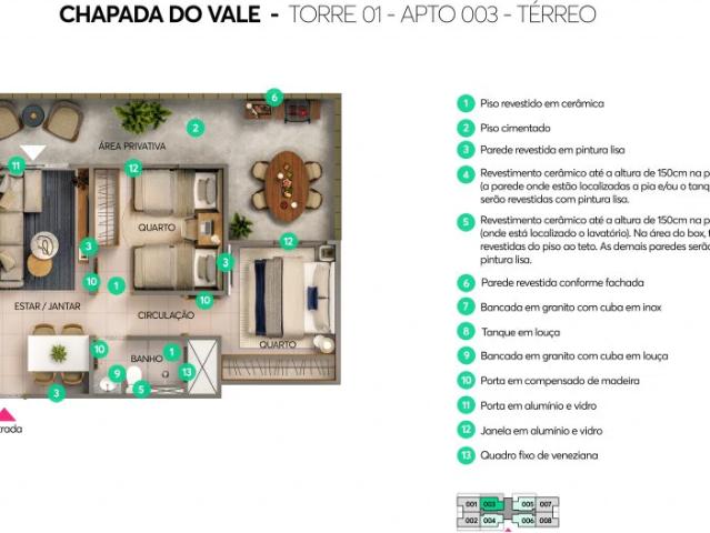 Apartamento para Venda em Cuiabá/MT Jardim Ubirajara 2 Quartos