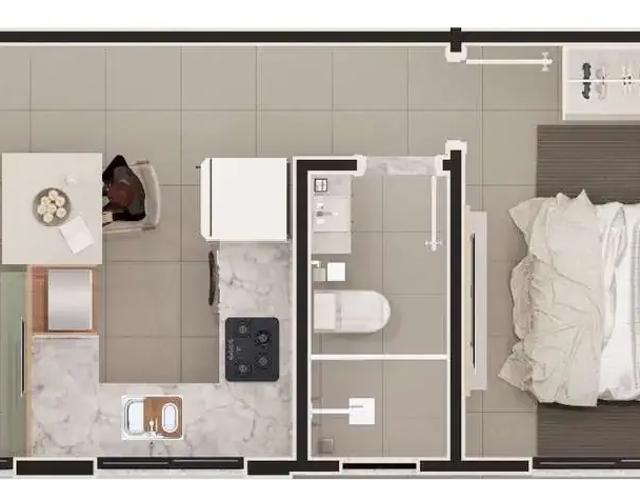 Apartamento para Venda em Curitiba/PR Cajuru 1 Quartos