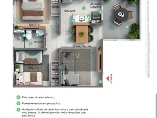 Apartamento para Venda em Curitiba/PR Campo de Santana 2 Quartos