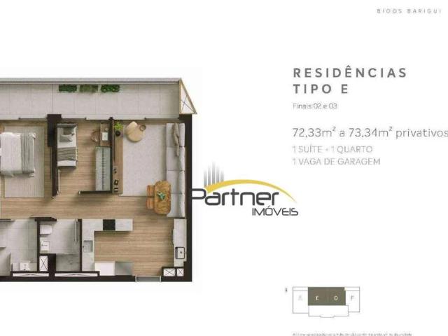 Apartamento para Venda em Curitiba/PR Campina do Siqueira 2 Quartos