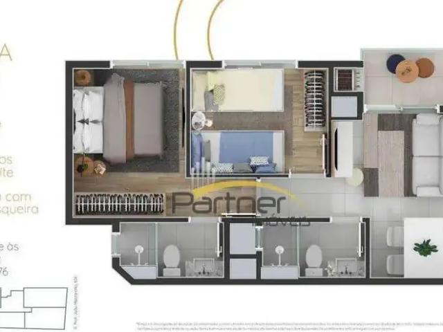Apartamento para Venda em Curitiba/PR Capão Raso 2 Quartos