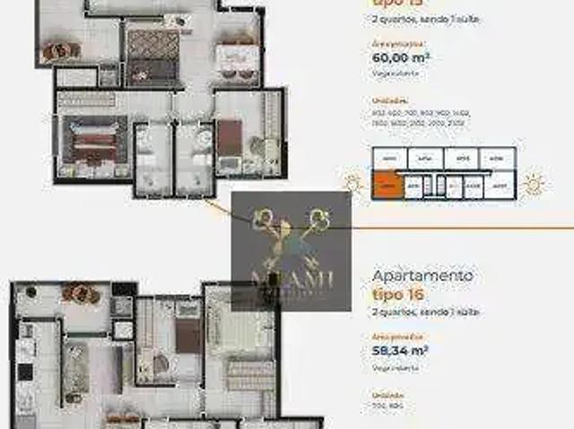 Apartamento para Venda em Curitiba/PR Capão Raso 2 Quartos