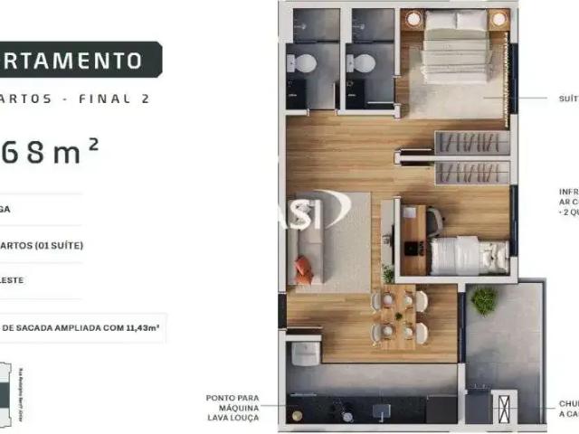 Apartamento para Venda em Curitiba/PR Capão Raso 2 Quartos