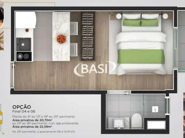 Apartamento para Venda em Curitiba/PR Centro 1 Quartos