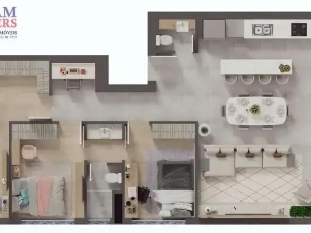 Apartamento para Venda em Curitiba/PR Cristo Rei 3 Quartos