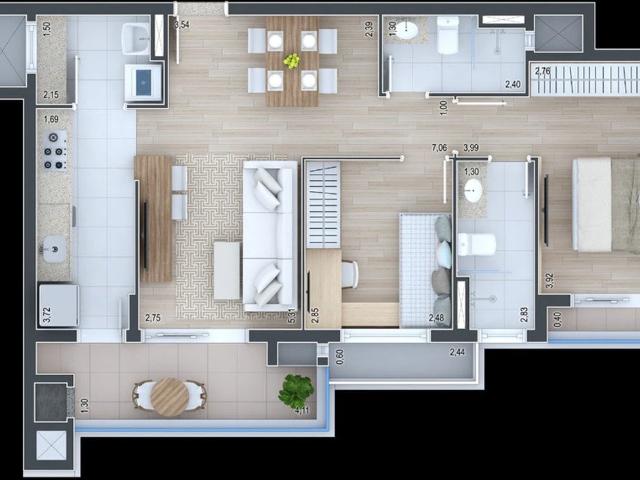 Apartamento para Venda em Curitiba/PR Água Verde 2 Quartos
