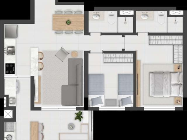 Apartamento para Venda em Curitiba/PR Água Verde 2 Quartos
