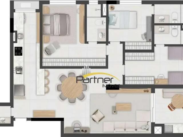 Apartamento para Venda em Curitiba/PR Água Verde 3 Quartos