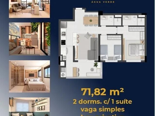 Apartamento para Venda em Curitiba/PR Água Verde 3 Quartos