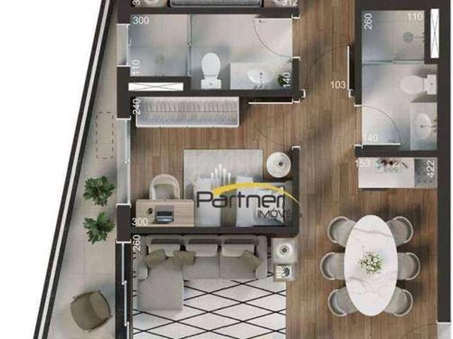 Apartamento para Venda em Curitiba/PR Ahú 2 Quartos