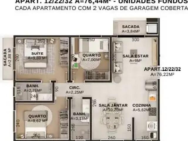 Apartamento para Venda em Curitiba/PR Boqueirão 3 Quartos