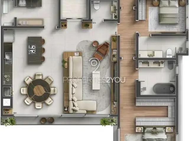 Apartamento para Venda em Curitiba/PR Batel 3 Quartos