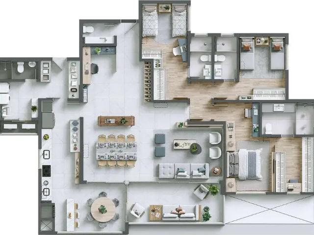 Apartamento para Venda em Curitiba/PR Ecoville 3 Quartos