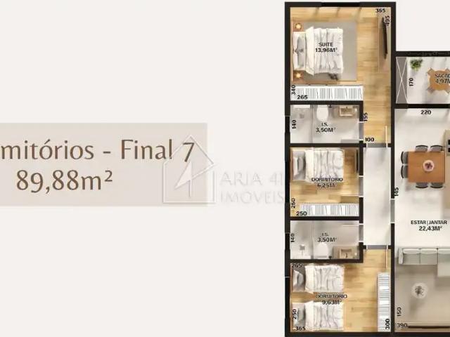 Apartamento para Venda em Curitiba/PR Ecoville 3 Quartos