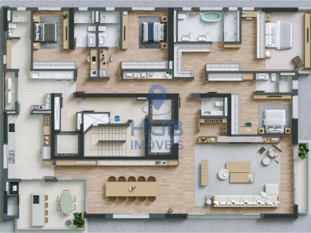 Apartamento para Venda em Curitiba/PR Ecoville 4 Quartos