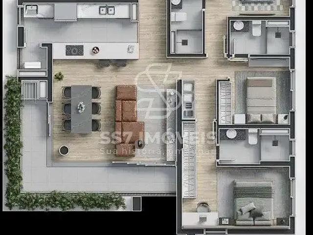 Apartamento para Venda em Curitiba/PR Juvevê 3 Quartos