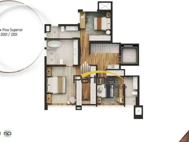 Apartamento para Venda em Curitiba/PR Juvevê 3 Quartos