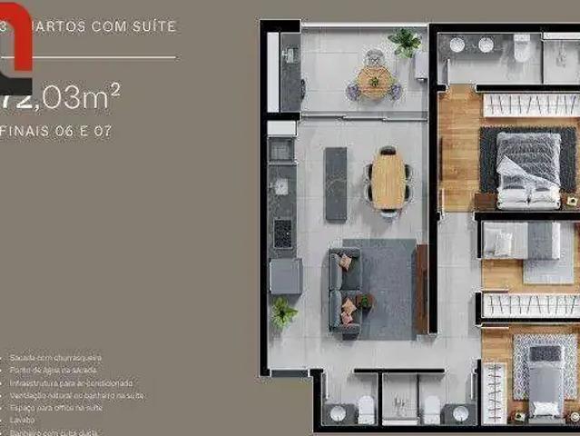 Apartamento para Venda em Curitiba/PR Novo Mundo 3 Quartos