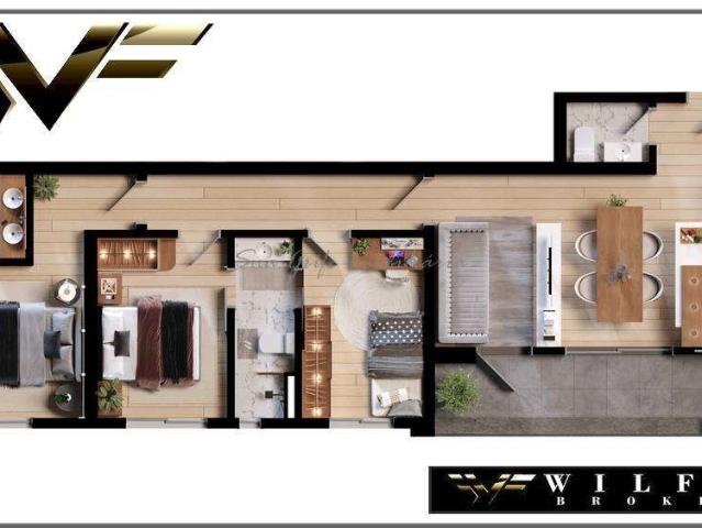 Apartamento para Venda em Curitiba/PR Santa Quitéria 3 Quartos