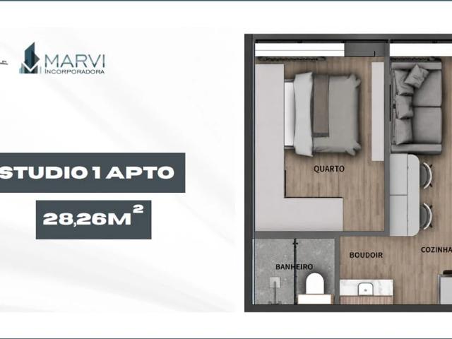 Apartamento para Venda em Curitiba/PR Portão 1 Quartos