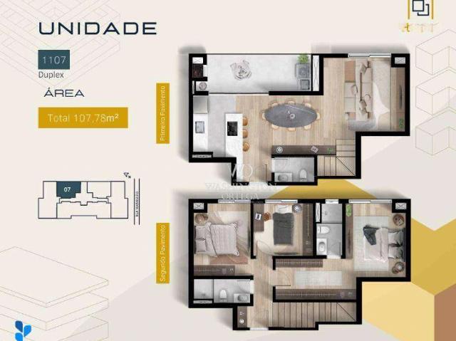 Apartamento para Venda em Curitiba/PR Portão 3 Quartos