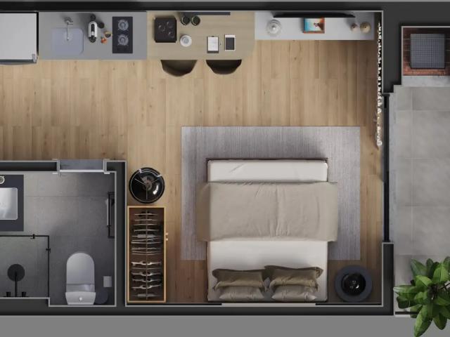 Apartamento para Venda em Curitiba/PR Tarumã 1 Quartos