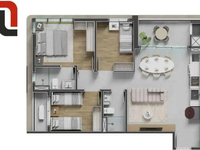 Apartamento para Venda em Curitiba/PR Vila Izabel 3 Quartos