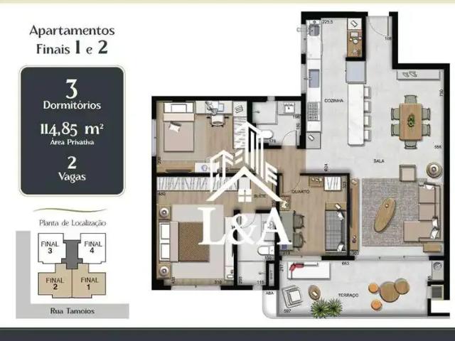Apartamento para Venda em Curitiba/PR Vila Izabel 3 Quartos